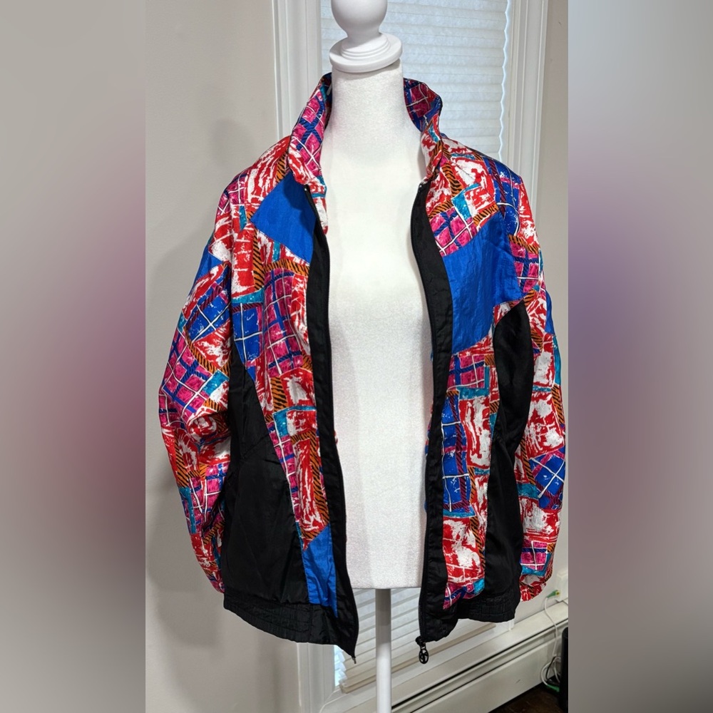 Lavon vintage retro windbreaker jacket size L